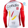 Completo Maglia ML + Pantaloncino con bretelle ML 2020 Team Cofidis Winter Invernale N001